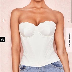 House Of CB White Corset